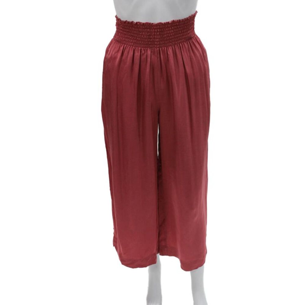 Giada Forte Womens Cropped Viscose Red Pants Size 0